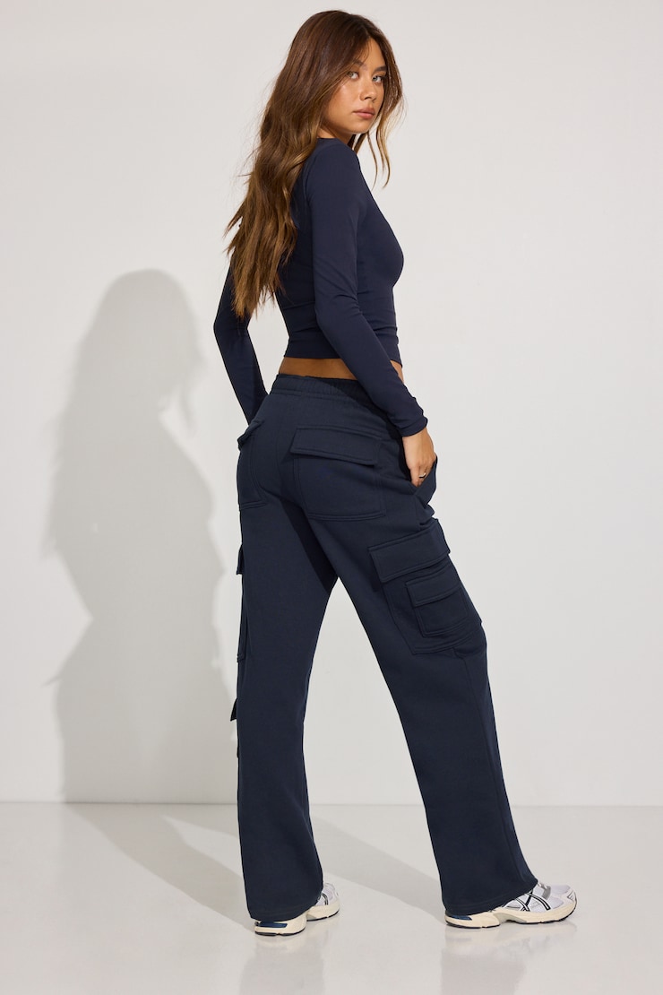 UltraFleece Cargo Sweatpants, Mariana Blue, large
