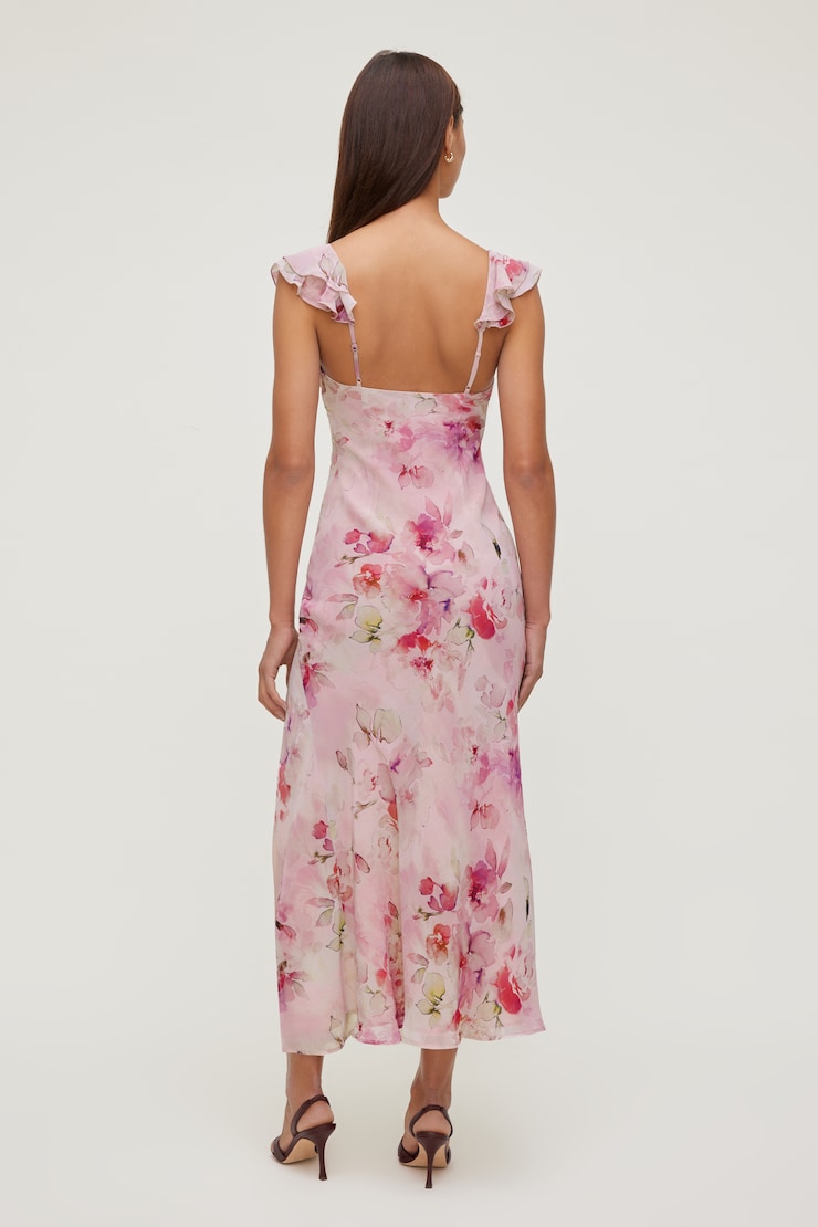 Floral Ruffle Maxi Dress
