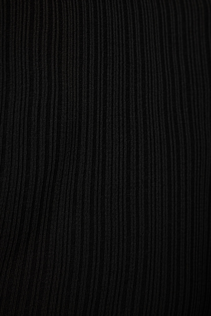 Side Tie Mini Dress Jet Black large