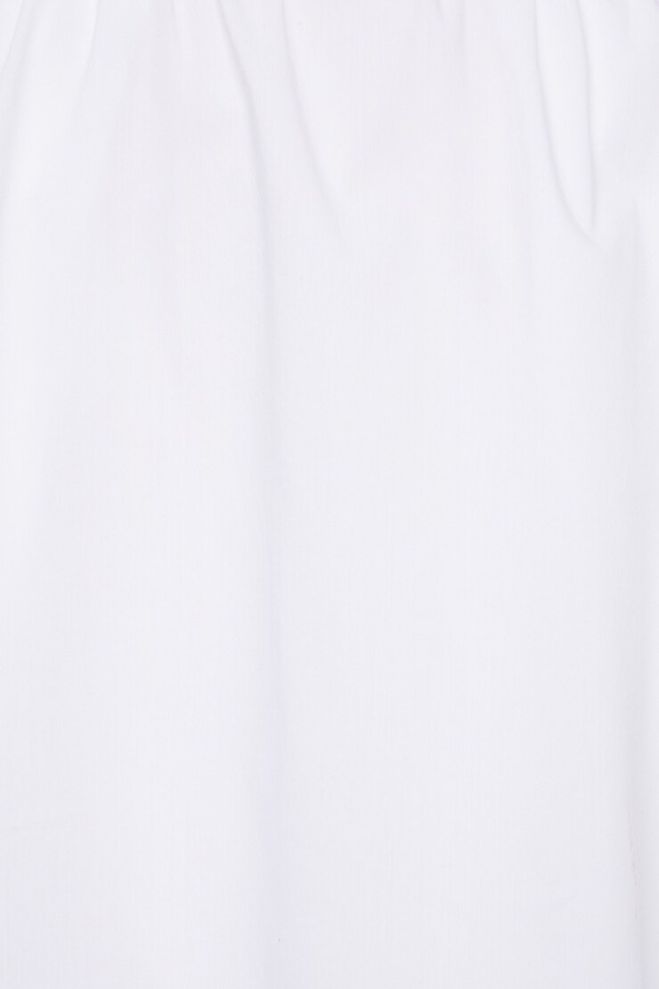 Voluminous Poplin Maxi Skirt Bright White large