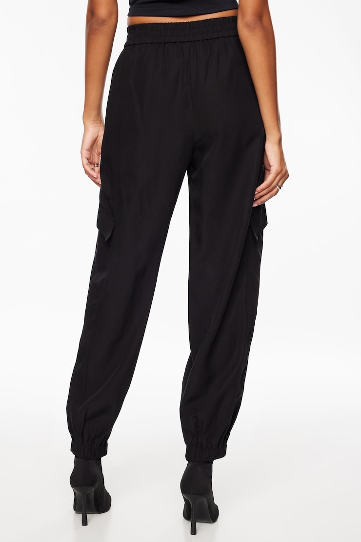 Daria Utility Jogger Pants  Jet Black  large