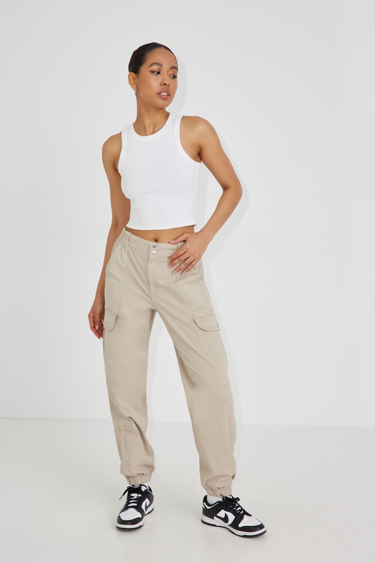Brianna Bubble Pant, String Beige, large