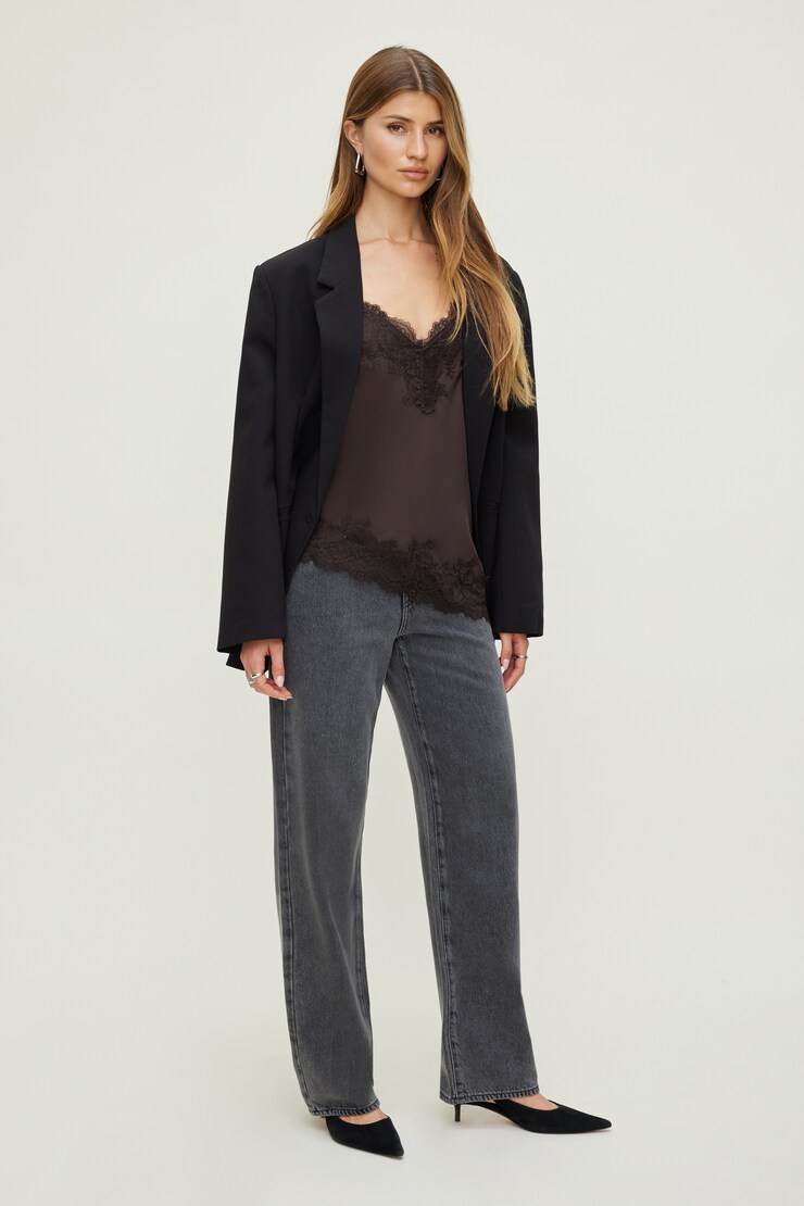 Mika Mid Rise Relaxed Tencel™ Jeans Medium Light Black / Sienna Grey large