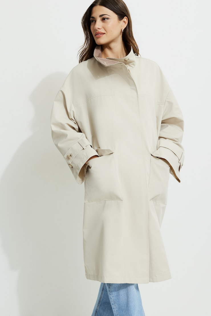 Oversized Trench Coat Tidal Foam large