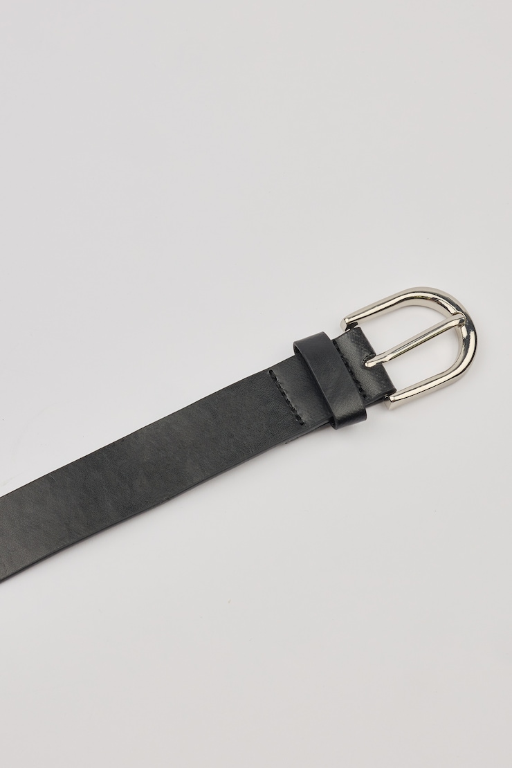 U Buckle Classic Belt, Black, large