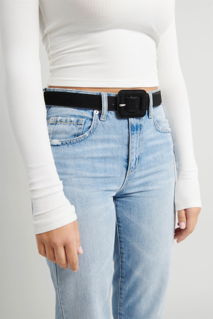 Faux Suede Belt