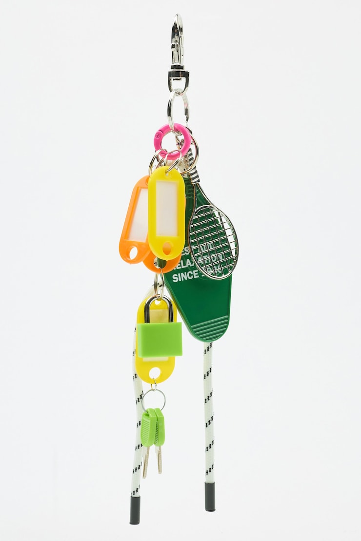 Sporty Cord & Racquet Bag Charms, Multicolor, large