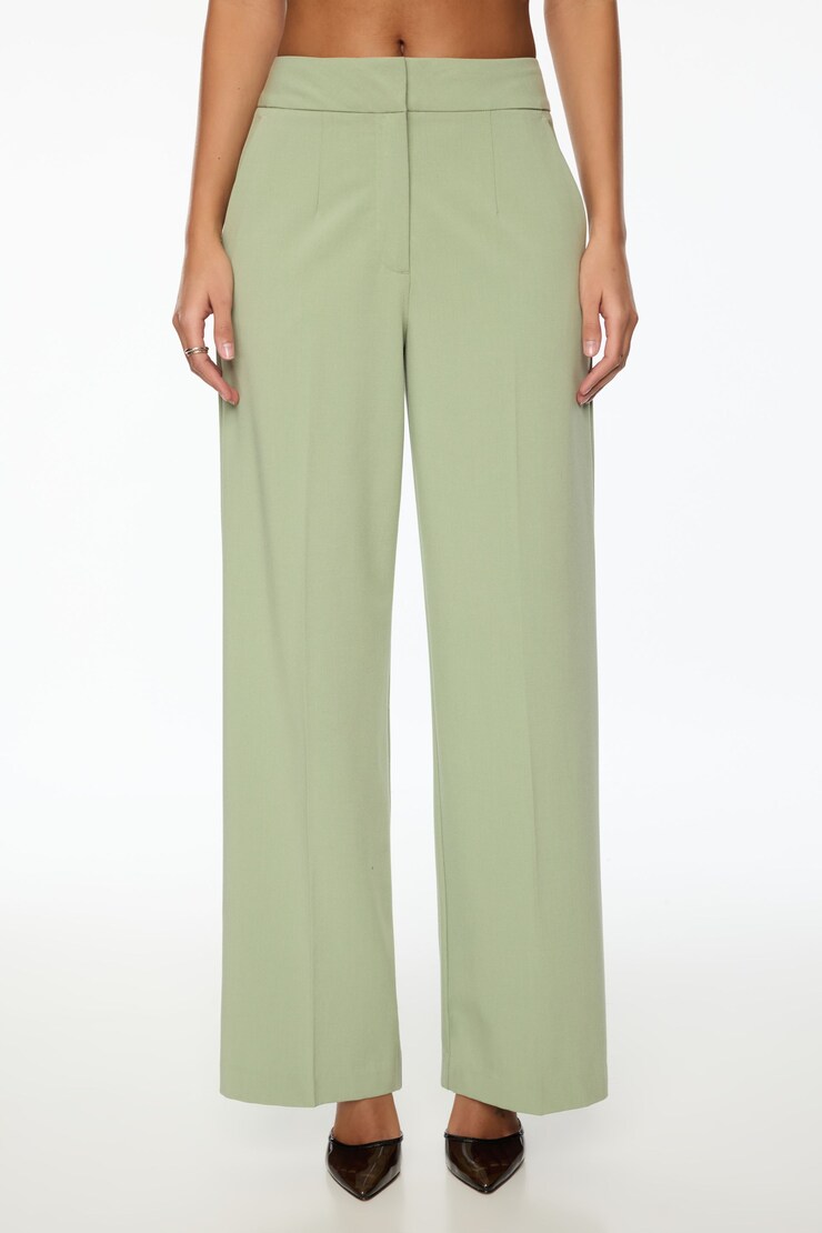 Yasmin Straight Leg Pant Spring Matcha Green  large