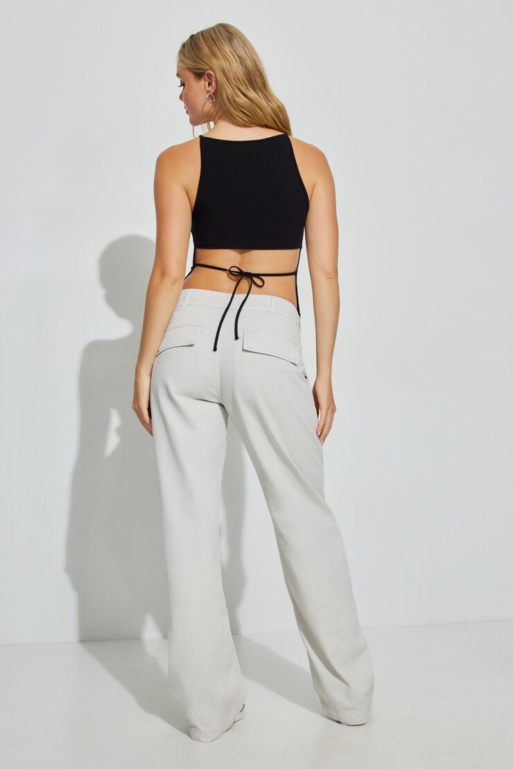 Ellis Slouchy Pant, Cement Grey, large