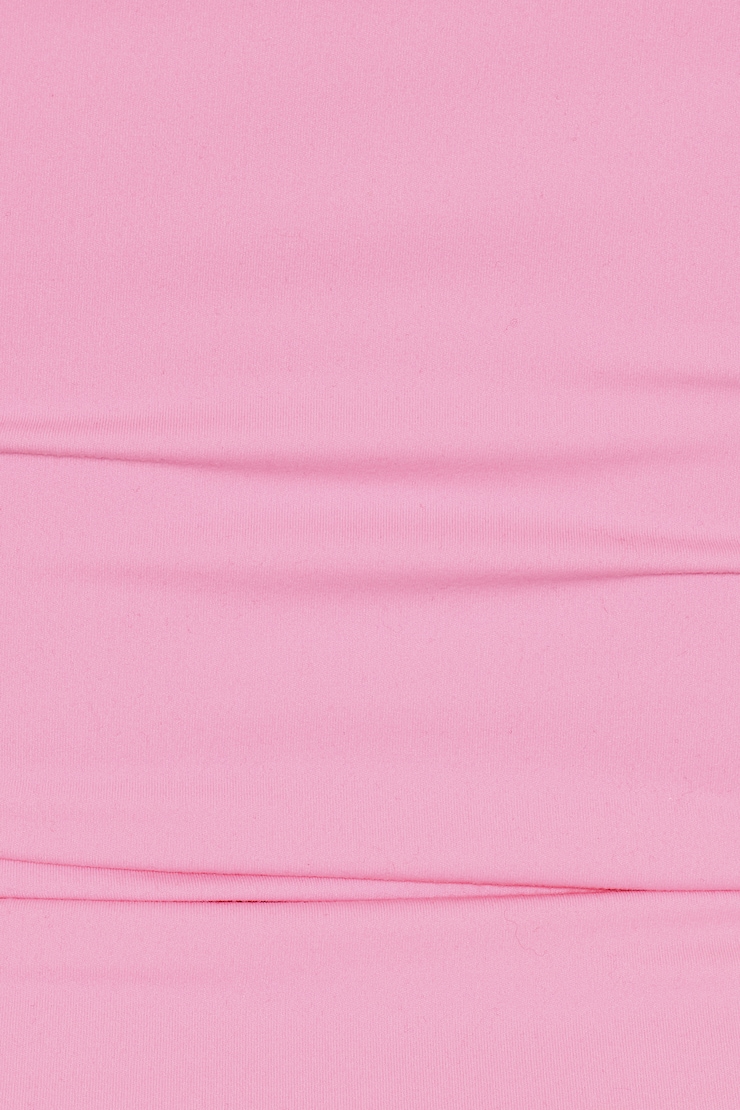 Sleek Plunge T-Shirt, Pop It Pink, large