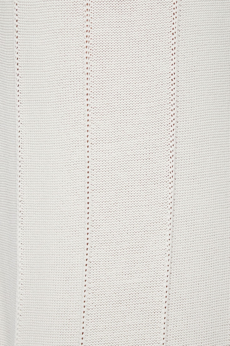 Pointelle Wide Leg Pants Sea Salt Off-White large