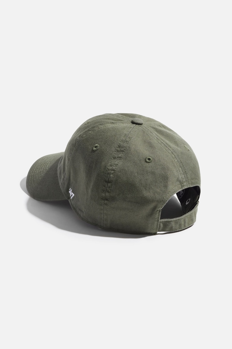 '47 BRAND | Los Angeles Clean Up Cap Moss Green/White  large