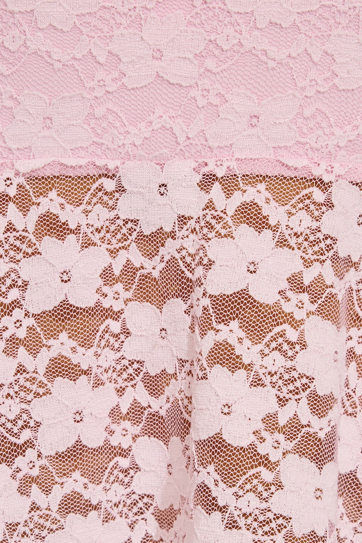 Lace Flyaway Cami Top, Light Pink, large