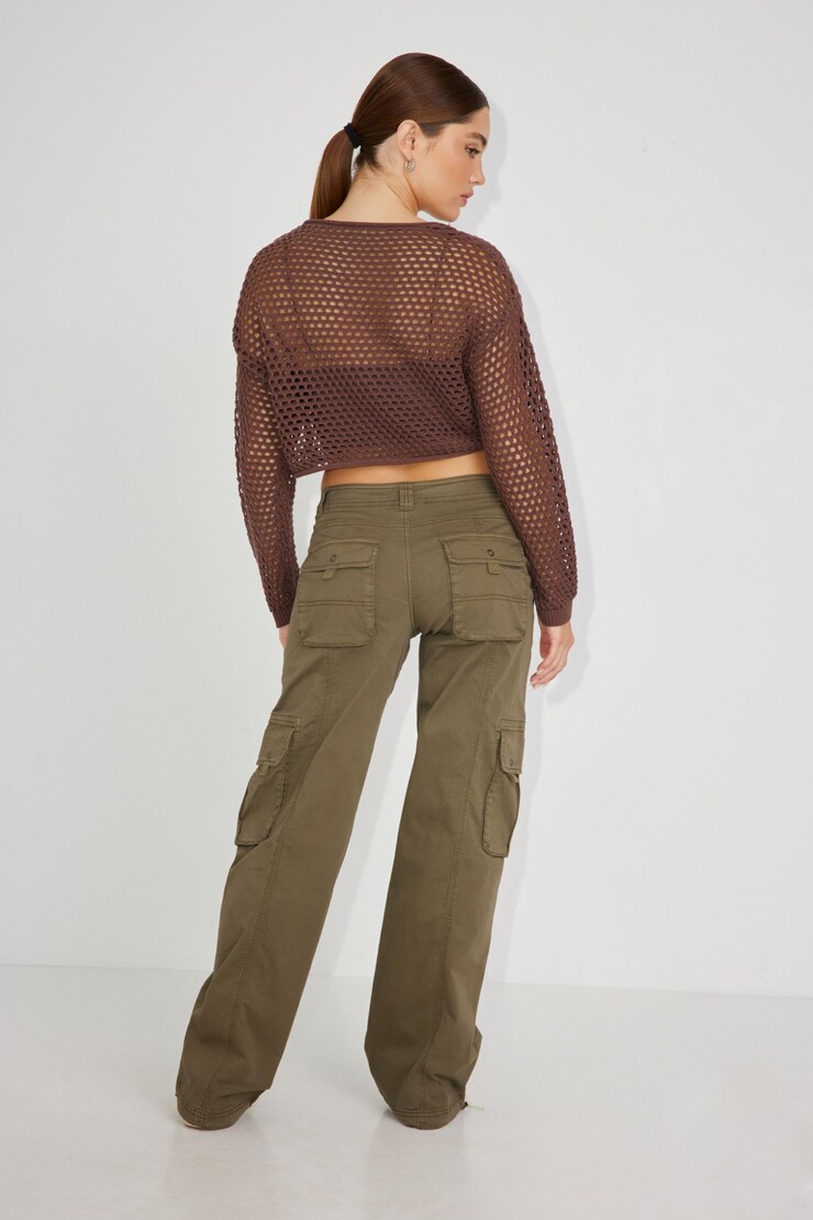Chicago Low Rise Cargo Pant, Army Green, large