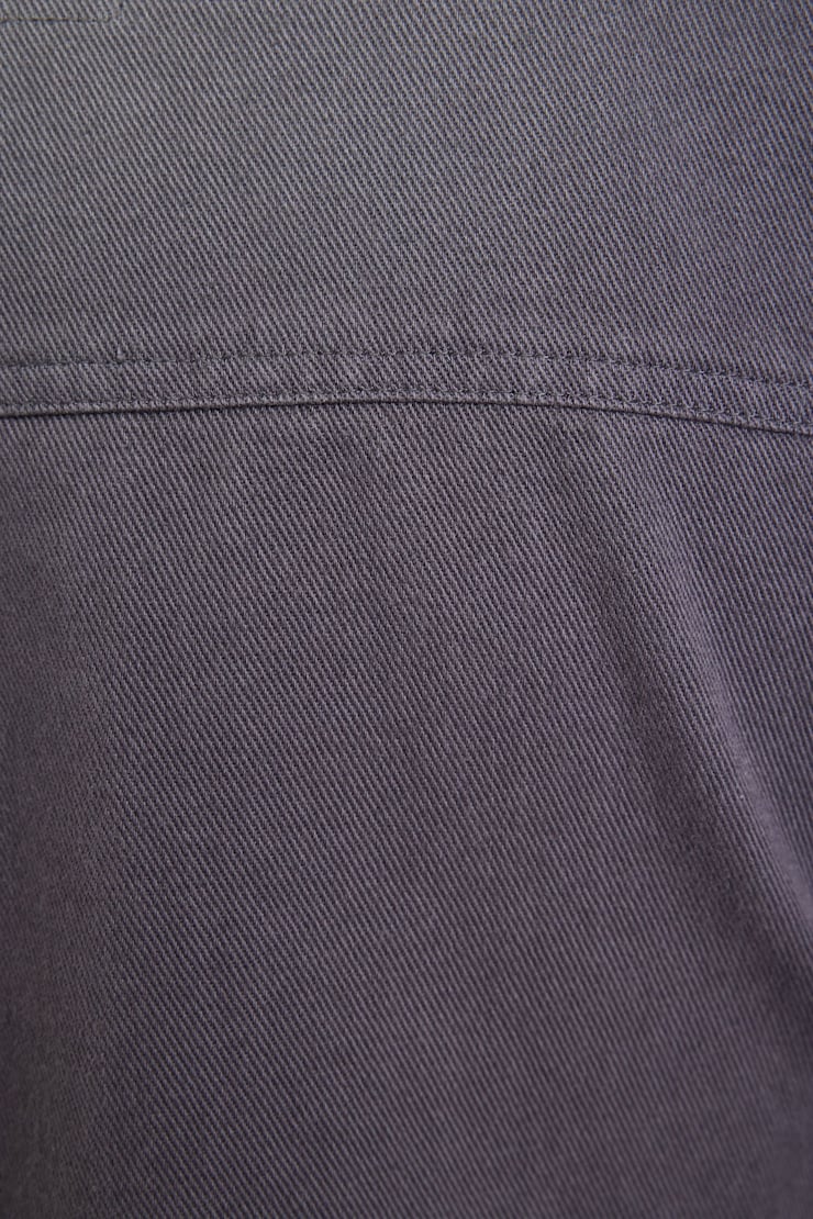 Cropped Utility Denim Jacket, Forged Iron Grey, large