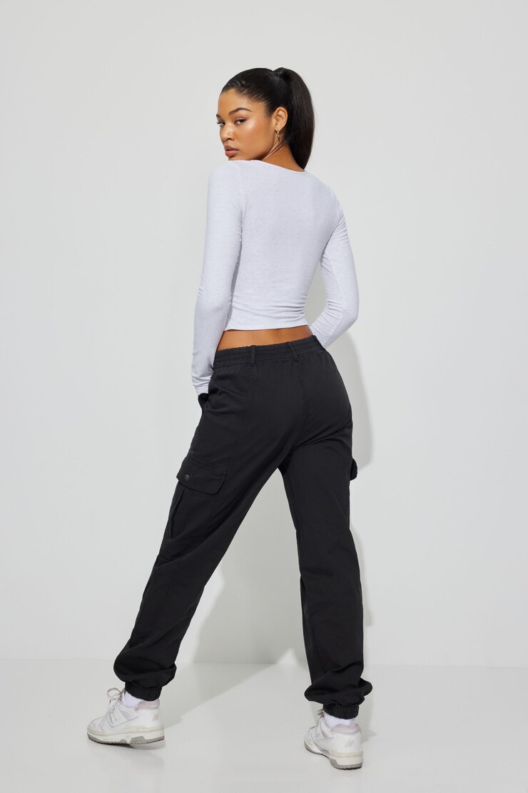 Brianna Bubble Pant, Jet Black, large