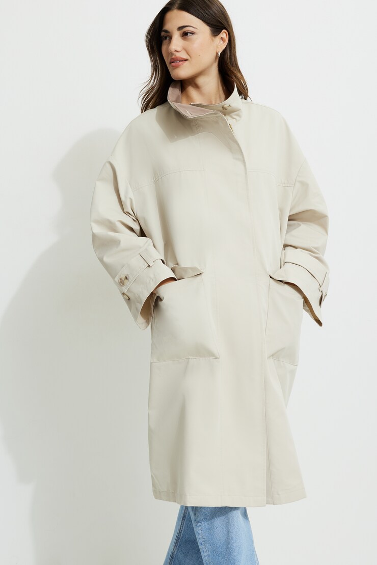 Oversized Trench Coat Tidal Foam large