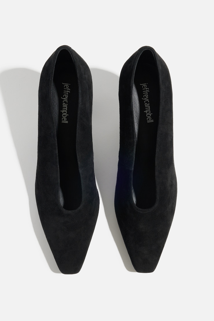 JEFFREY CAMPBELL | Hints Heels Black Suede large