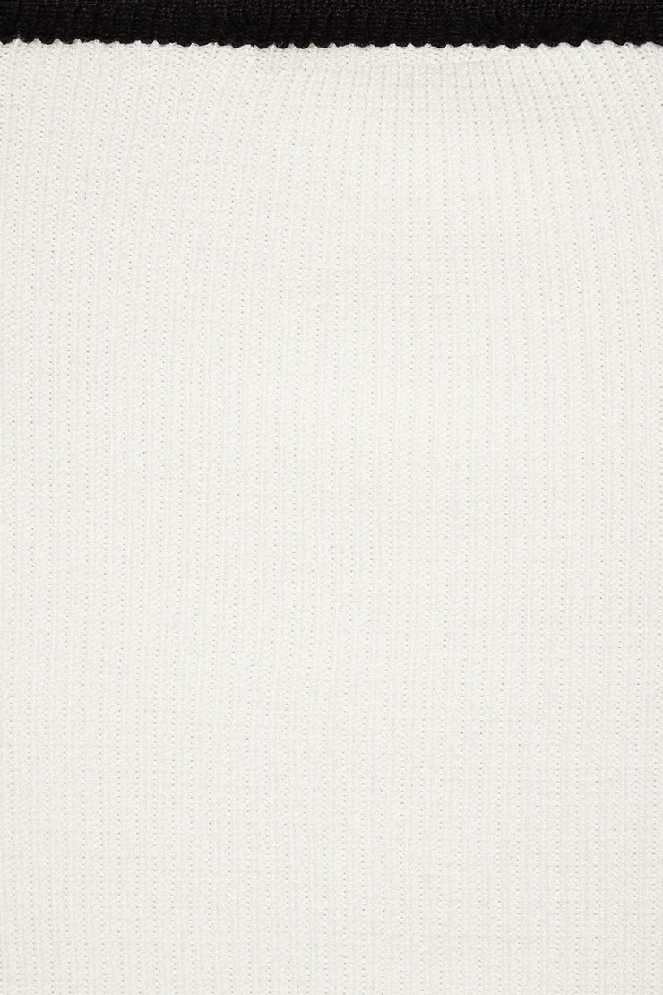 Camisole écourtée à col carré Blanche-Neige avec pointes noires large