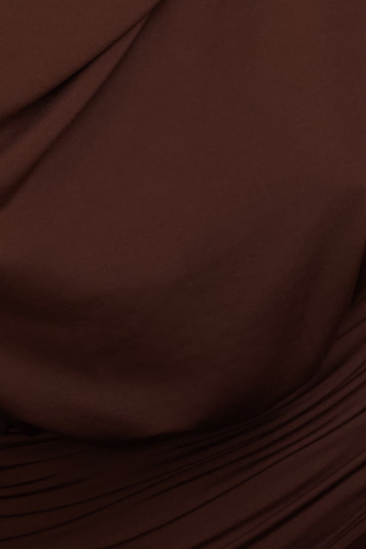 Sculpt Halter Cowl Neck Maxi Dress