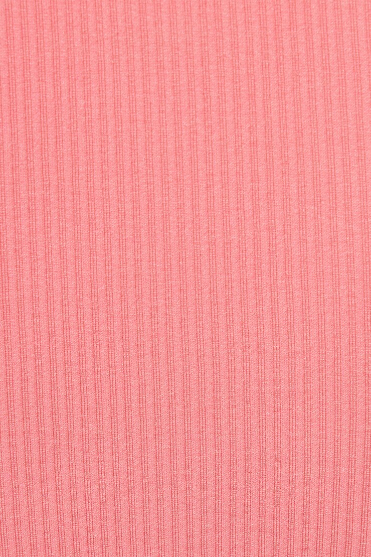 Sonia Seamless Plunge Tee, Pink Street, large