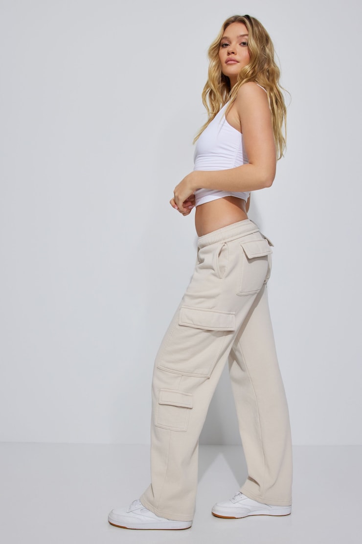 SoftActive Flare Leggings, Pebble Grey, large