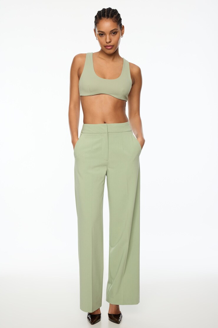 Yasmin Straight Leg Pant Spring Matcha Green  large