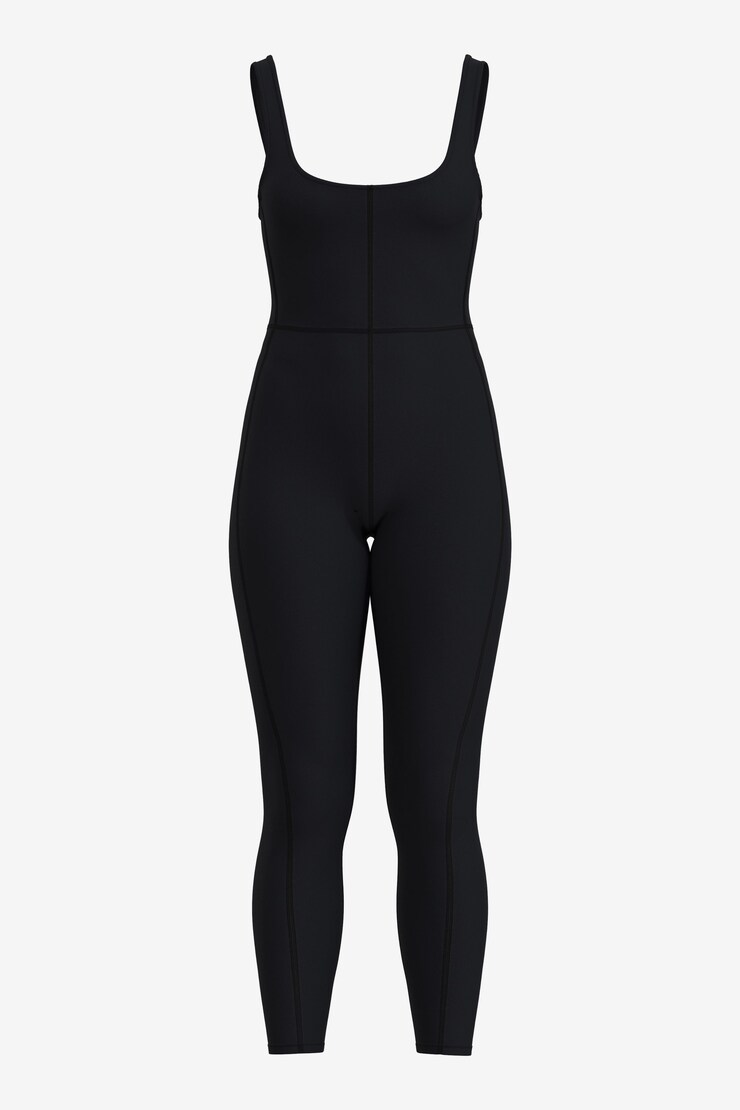 Ensemble une pièce de style Cami sportive Noir encre large