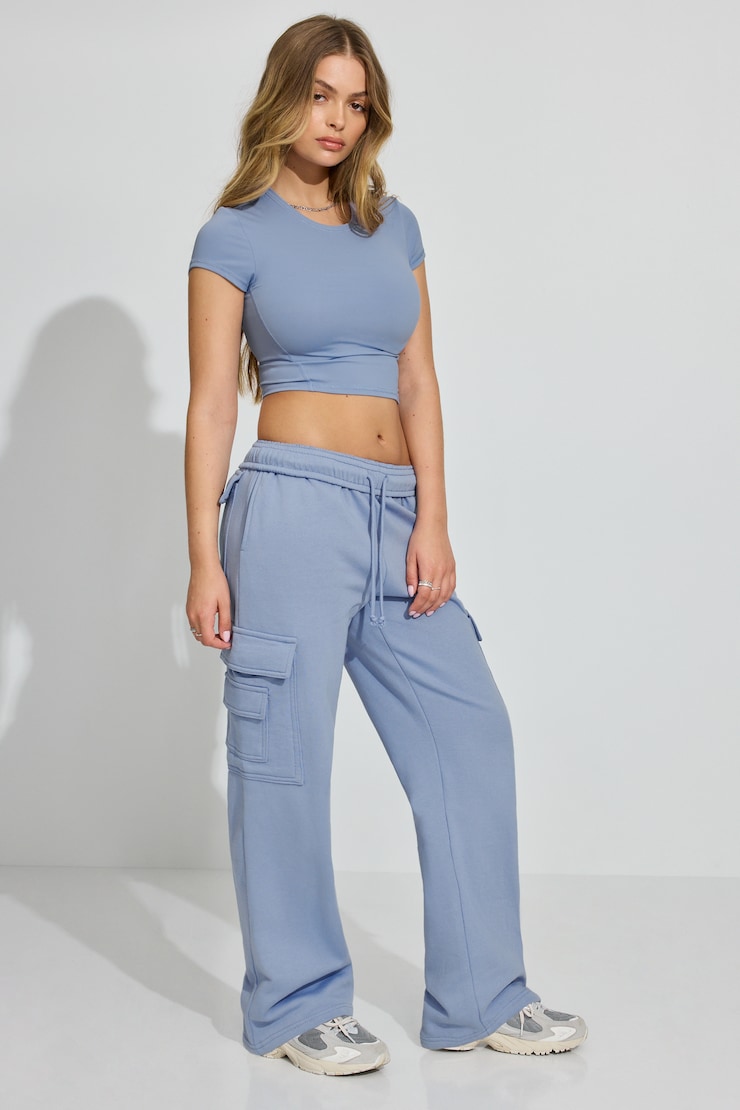 SoftActive Flare Leggings, English Manor Blue, large