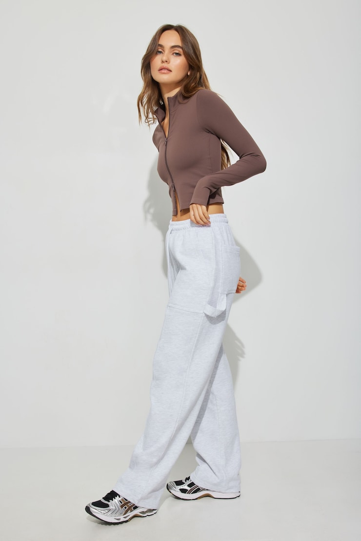 Banded Cargo Jogger, Spring Grey Mix, large