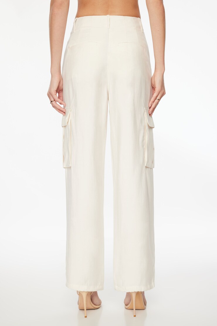 Gia Cargo Parachute Pants Sea Salt Beige large