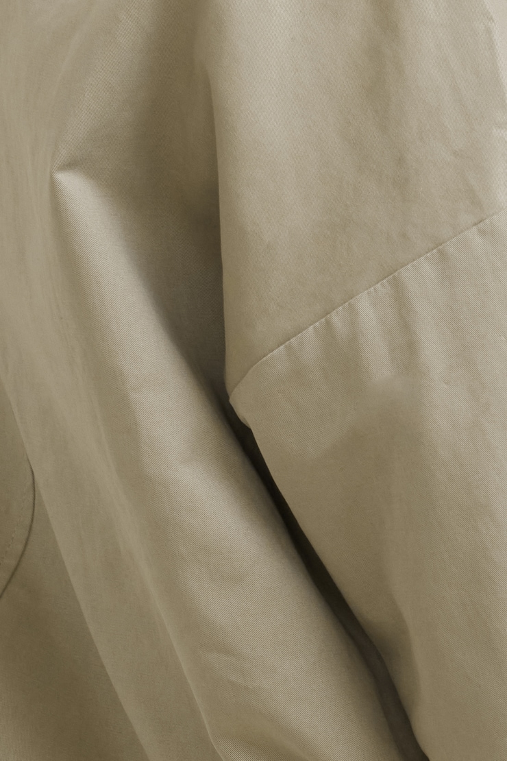 Asymmetric Short Trench Coat