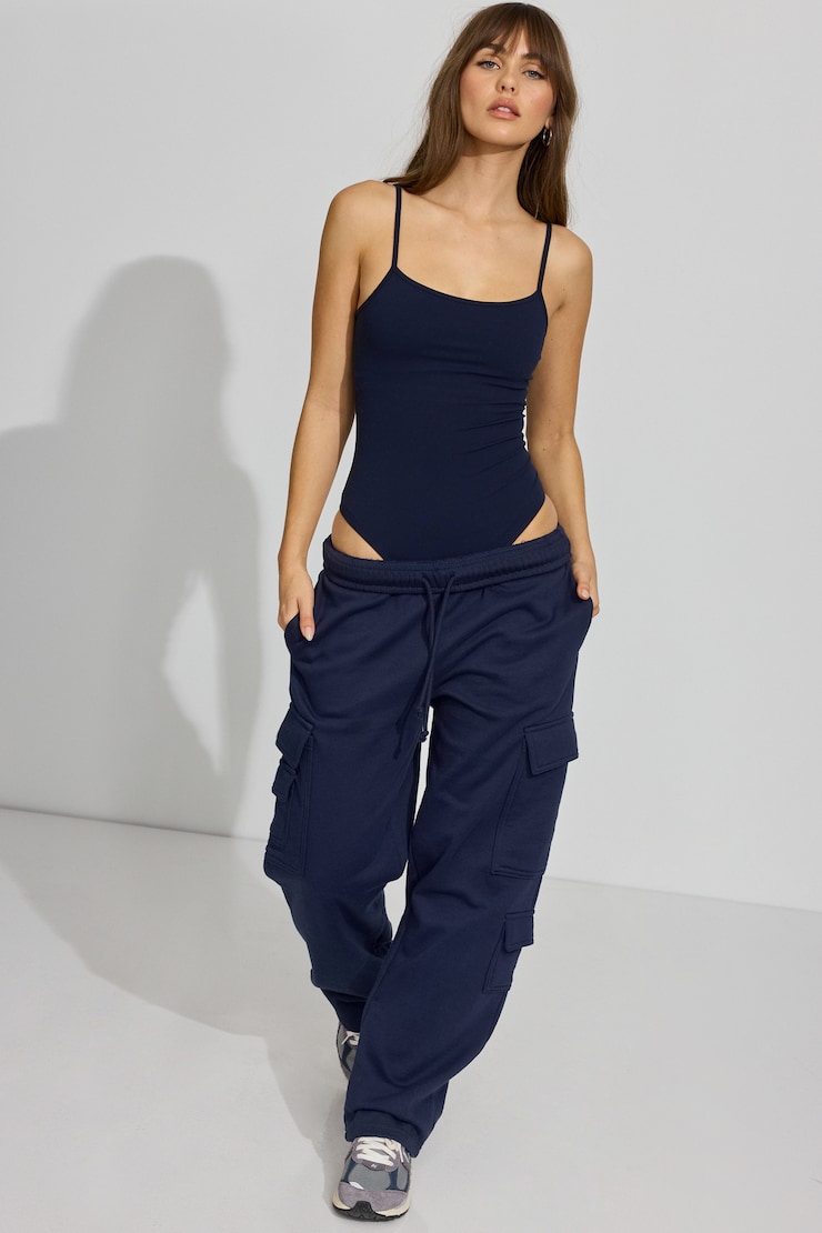 SoftActive Scoop Cami Bodysuit, Mariana Blue, large