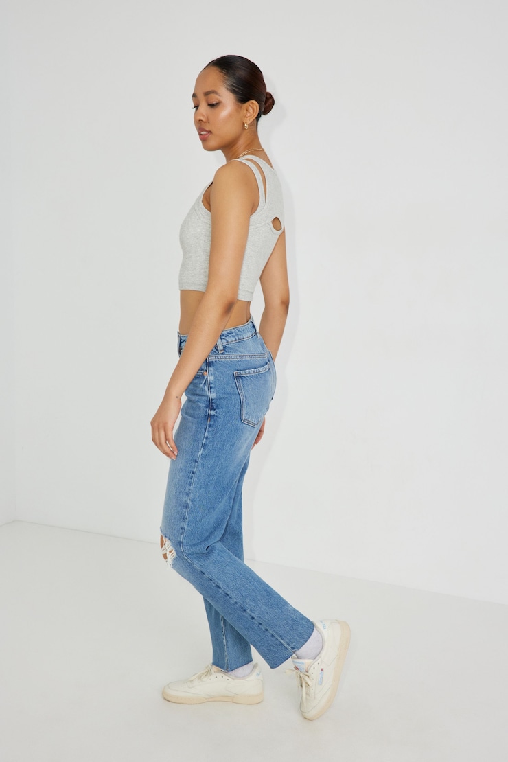 Vintage Straight Jean, Georgia Blue, large