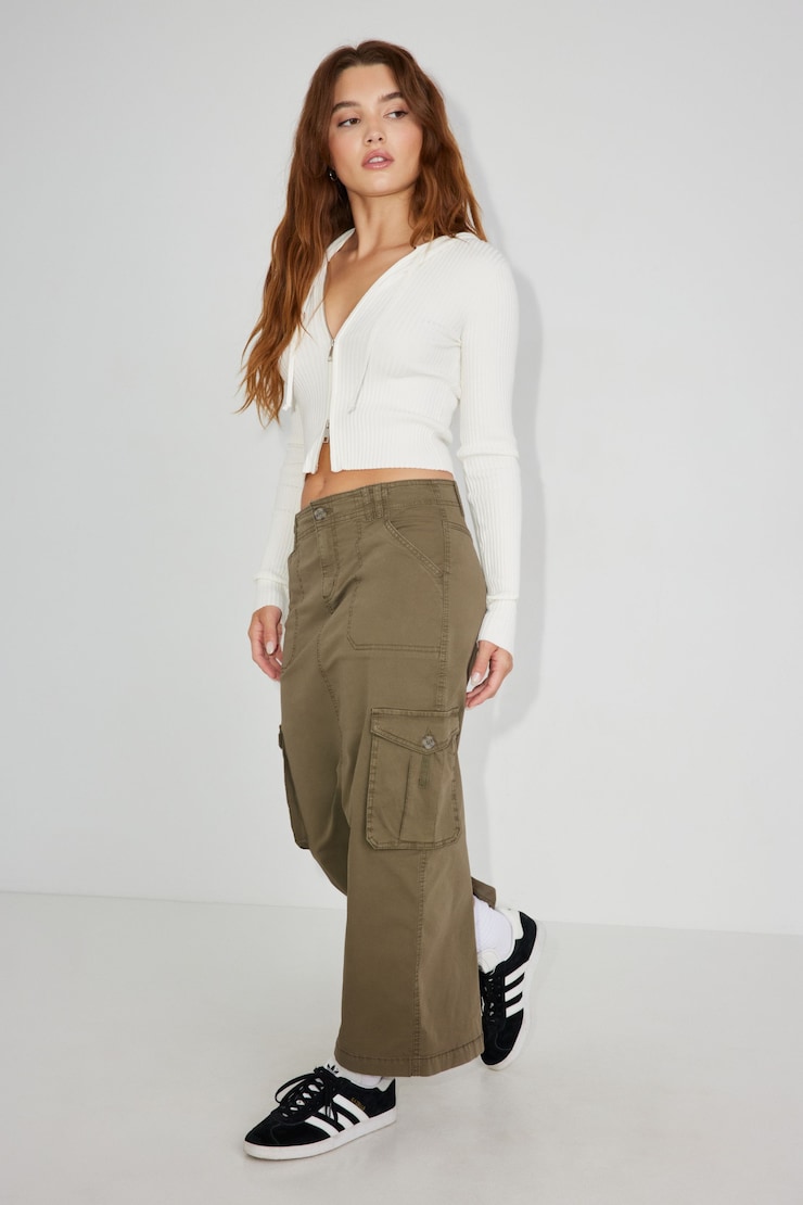 Kai Cargo Skirt, Army Green, large