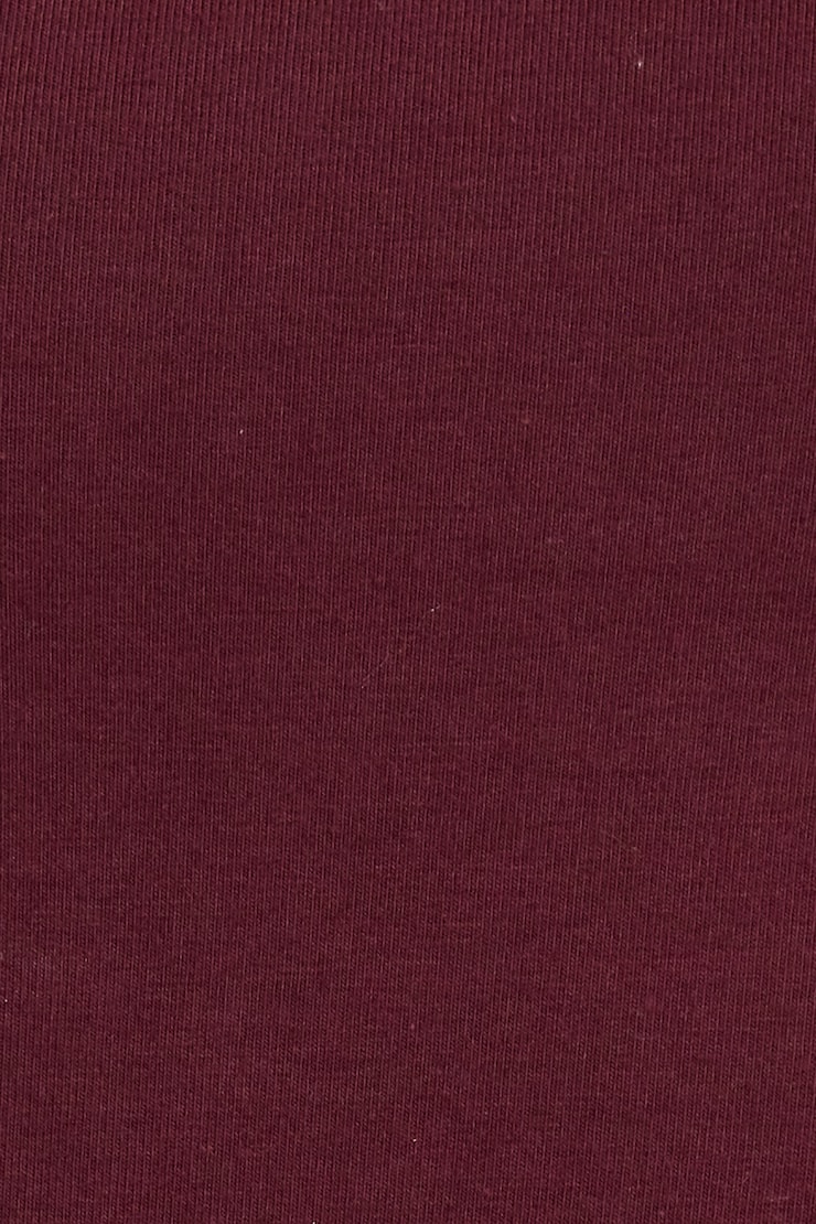 Open Back Long Sleeve Top, Port Royale Burgundy, large