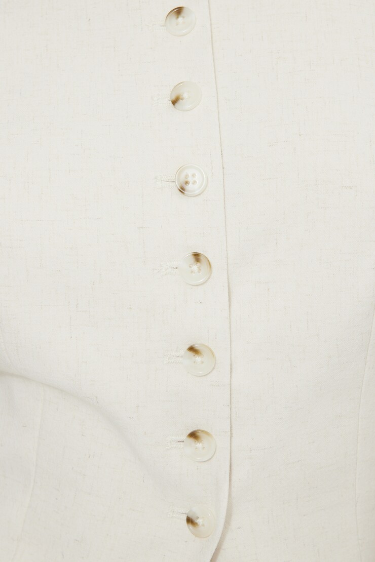 Round Neck Flyaway Vest Polished Pearl large