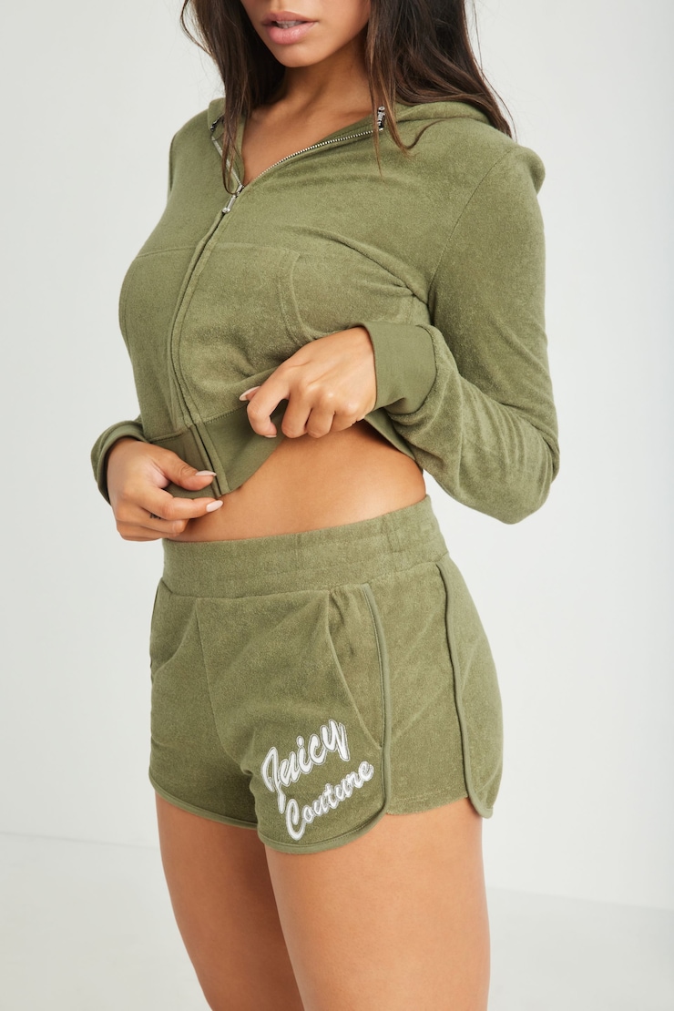 Short en French terry à insigne JUICY COUTURE
