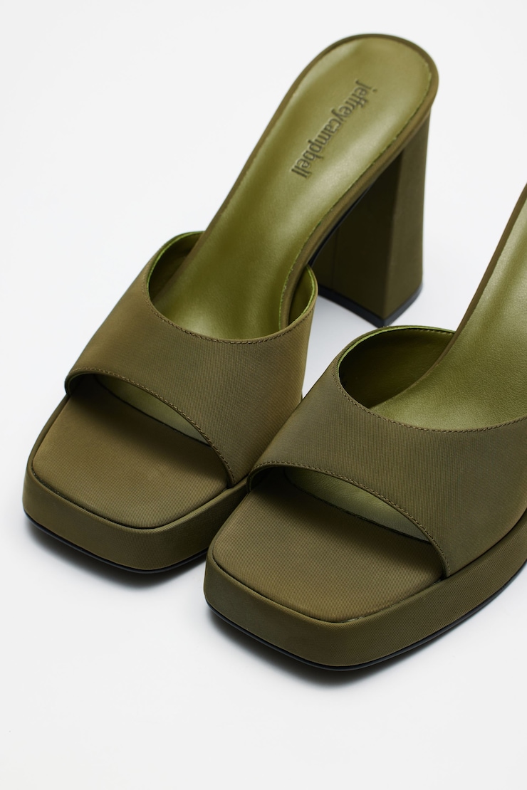 Mule Ninety - JEFFREY CAMPBELL, Faille kaki, large
