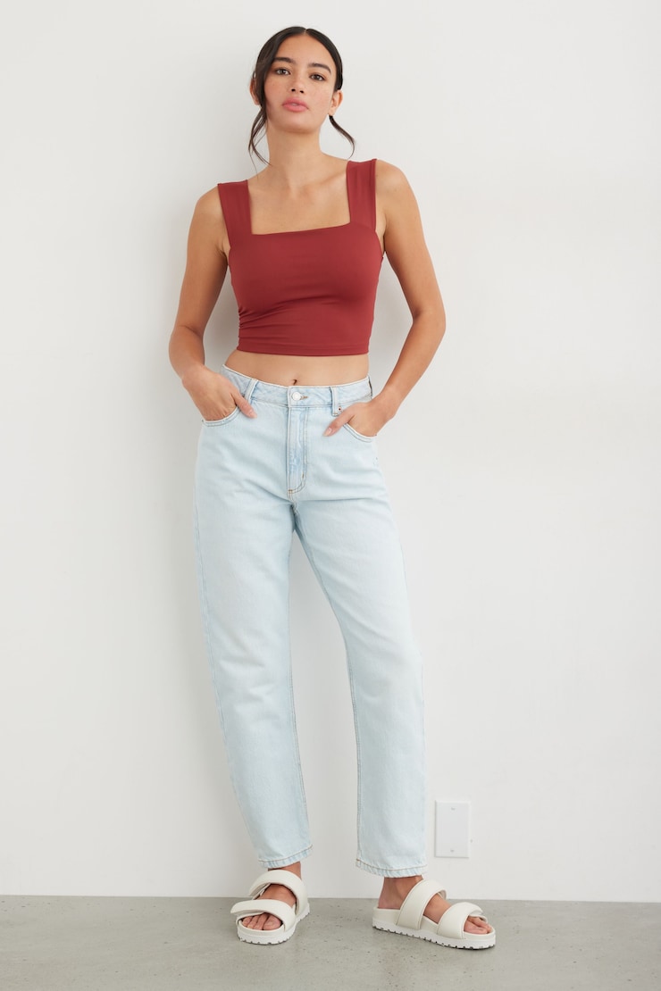 Lota Sculpt Tank Top Russet Brown large