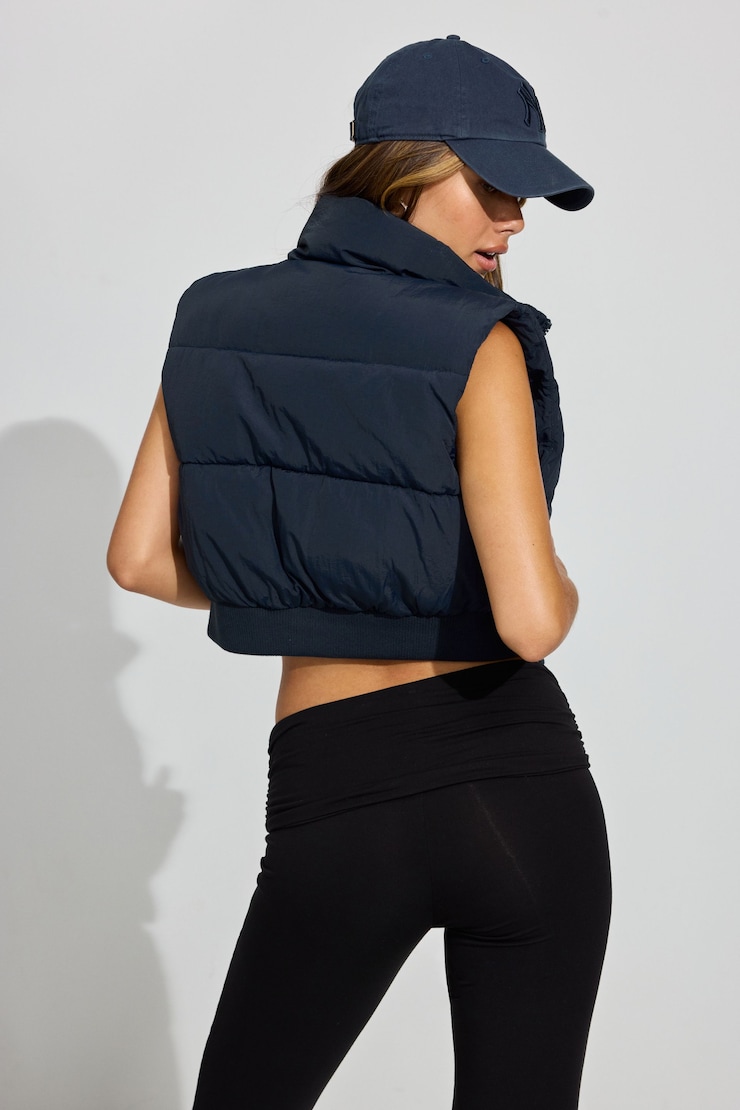 Mini Puff Vest, Mariana Blue, large