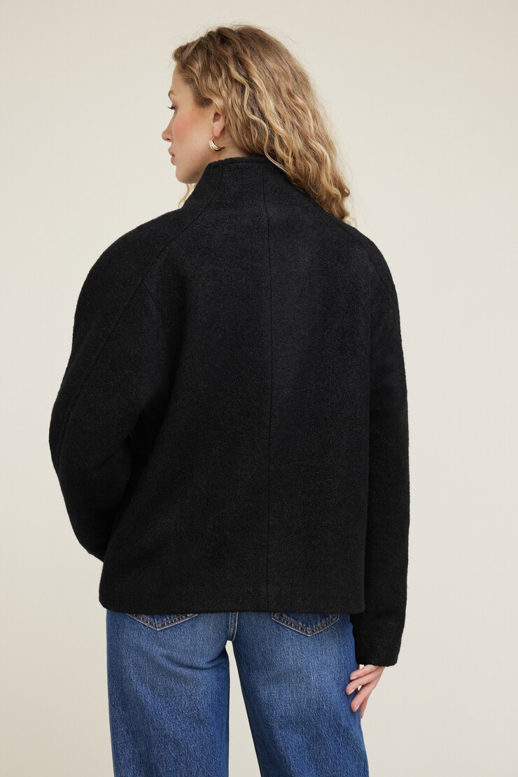 Cocoon Wool Jacket Jet Black large