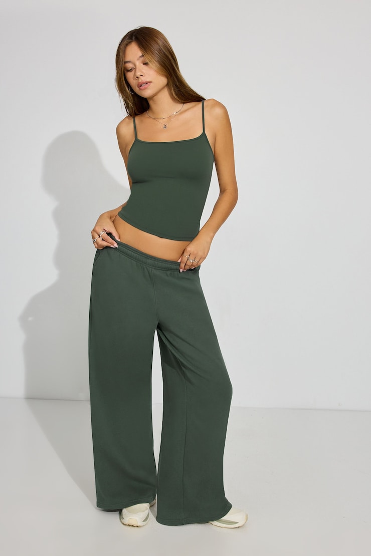 Sleek Scoop Cami Top, Urban Chic Green, large
