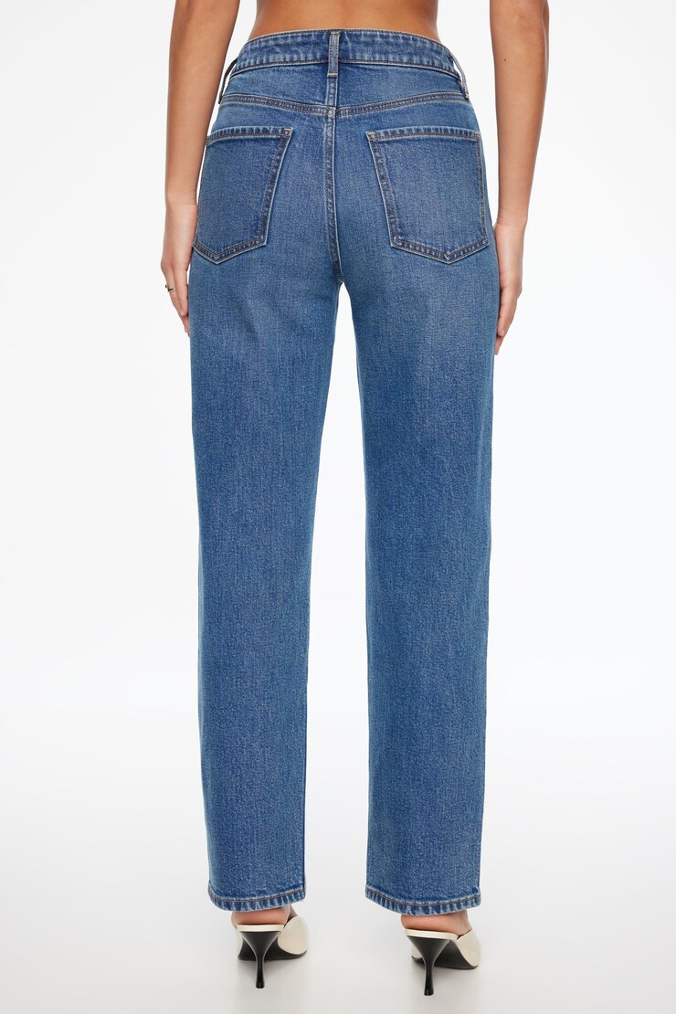 Justina Straight Leg Jeans Medium Dark Indigo/Interlude Blue large