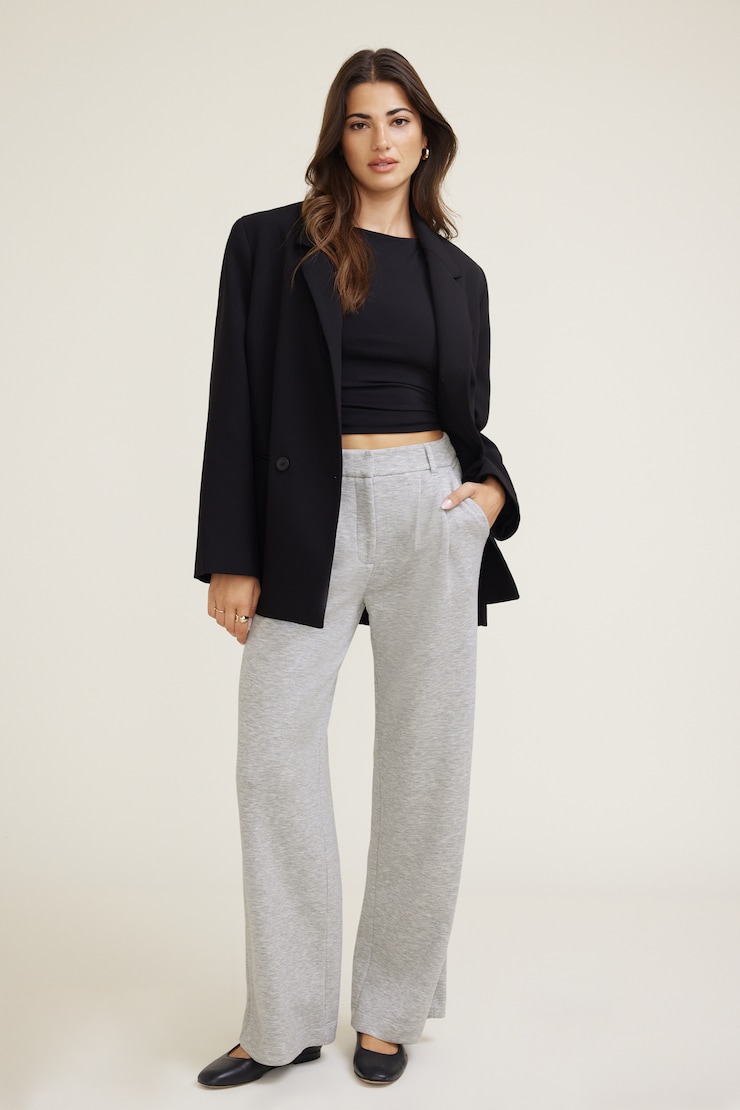 Alex Anywear Wide Leg Pants Grey | Dynamite