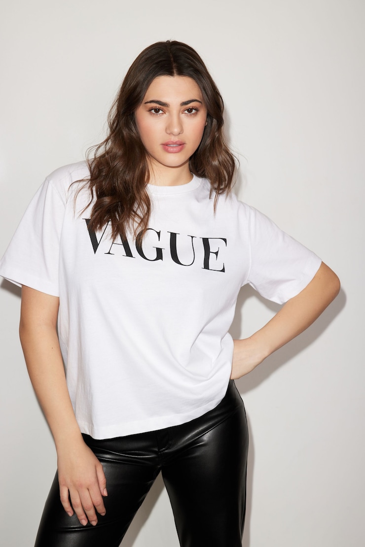 Brodi Boyfriend Graphic Tee Bright White large