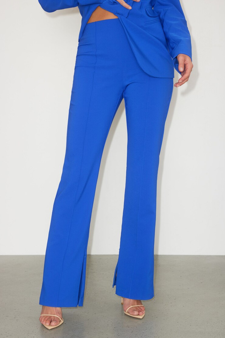 Pantalon Helena évasé Bleu Saphir Intense large