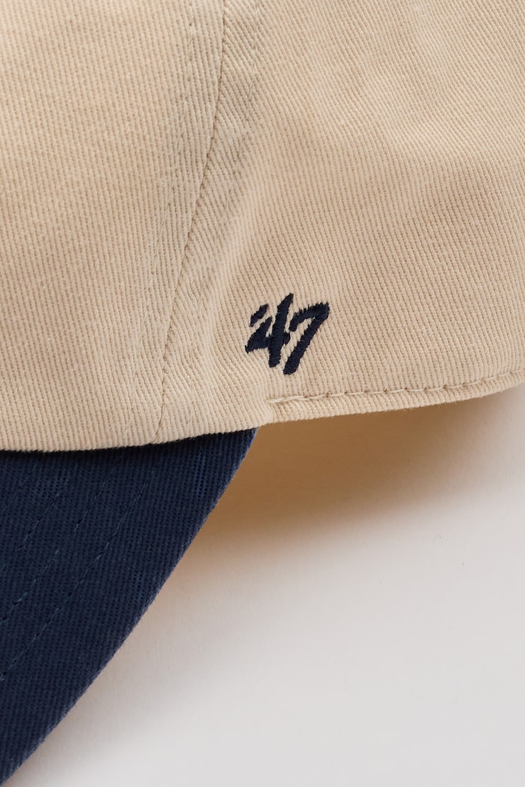 47 BRAND Two-Tone Clean Up Cap - NY, Natural/Navy, large