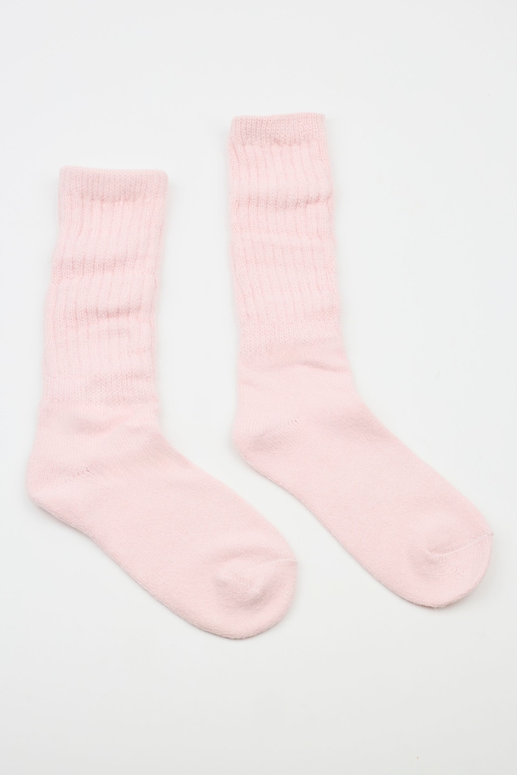 Scrunch Cloud Sock, Chalk Pink, large