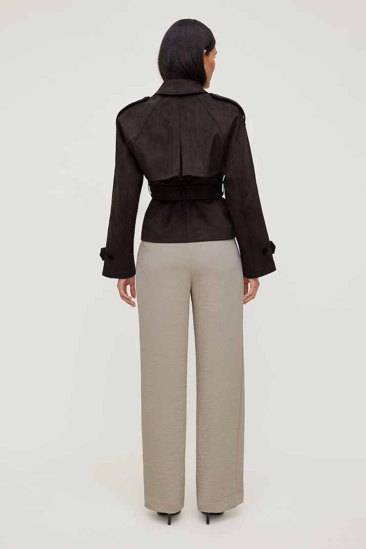 Alex Airflow Wide Leg Pants Pebblestone Grey large